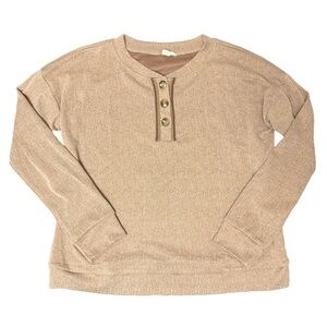 Hem & Thread Long Sleeve Shirt Large L